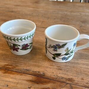 Portmerion Botanic Garden small mug and planter